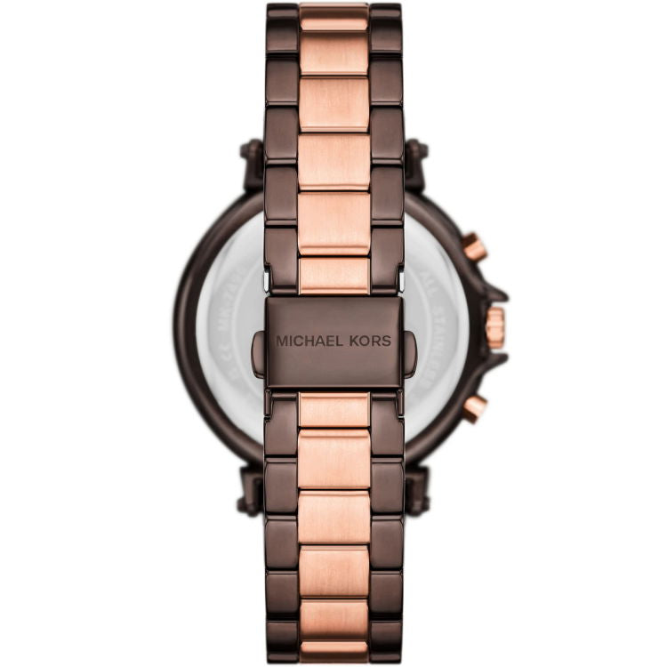 Michael Kors Maren Chronograph Brown Dial Two Tone Steel Strap Watch for Women - MK7496 Buy Now By Michael Kors