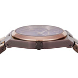 Michael Kors Lennox Analog Brown Dial Two Tone Steel Strap Watch for Women - MK7501 Buy Now By Michael Kors