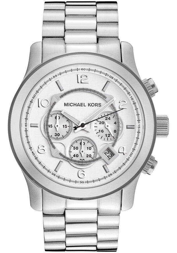 Michael Kors Runway Silver Dial Silver Steel Strap Watch for Men- MK8086 Buy Now By Michael Kors