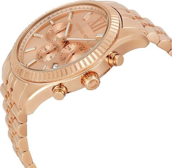 Michael Kors Lexington Rose Gold Dial Rose Gold Steel Strap Watch for Men - MK8319 Buy Now By Michael Kors