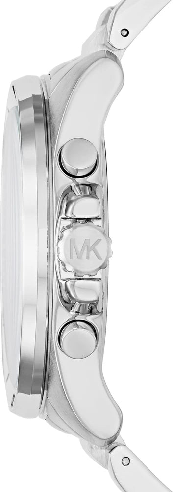 Michael Kors Brecken Chronograph Blue Dial Two Tone Steel Strap Watch For Men - MK8437 Buy Now By Michael Kors