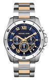Michael Kors Brecken Chronograph Blue Dial Two Tone Steel Strap Watch For Men - MK8437 Buy Now By Michael Kors