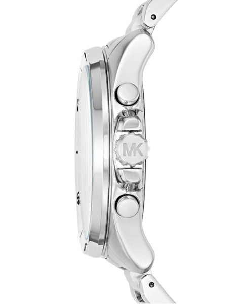 Michael Kors Brecken Chronograph Quartz Black Dial Silver Steel Strap Watch For Men - MK8438 Buy Now By Michael Kors