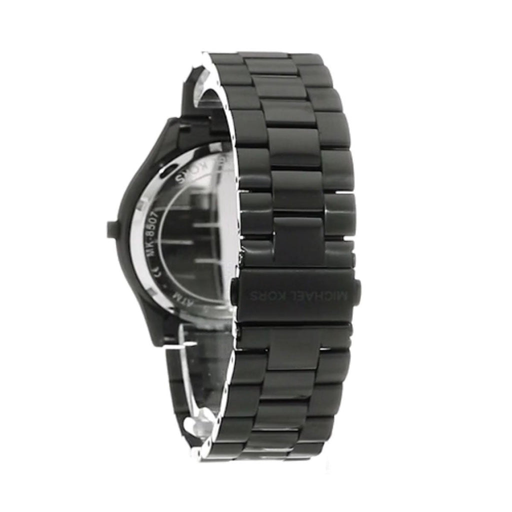 Michael Kors Slim Runway Black Dial Black Steel Strap Watch for Men - MK8507 Buy Now By Michael Kors