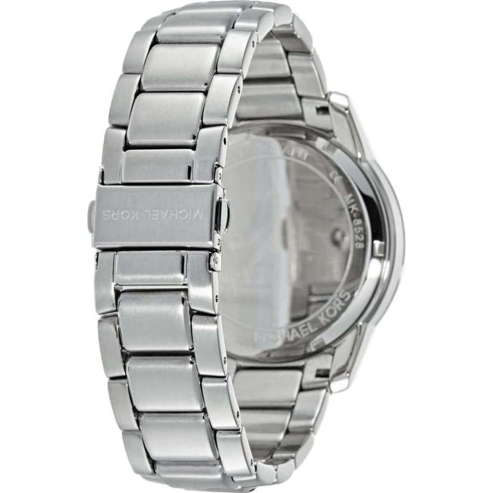 Michael Kors Ryker Chronograph Black Dial Silver Steel Strap Watch For Men - MK8528 Buy Now By Michael Kors