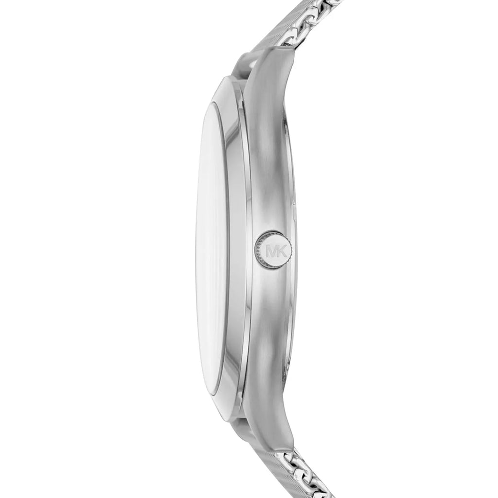 Michael Kors Slim Runway Analog Black Dial Silver Mesh Bracelet Watch For Men - MK8606 Buy Now By Michael Kors