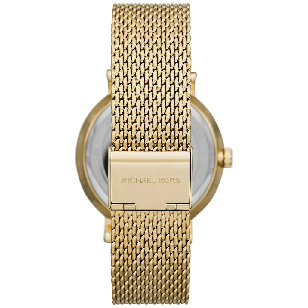 Michael Kors Irving Quartz Gold Dial Gold Mesh Strap Watch For Men - MK8741 Buy Now By Michael Kors