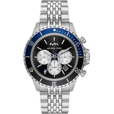 Michael Kors Bayville Chronograph Black Dial Silver Steel Strap Watch For Men - MK8749 Buy Now By Michael Kors