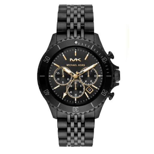 Michael Kors Bayville Chronograph Black Dial Black Steel Strap Watch For Men - MK8750 Buy Now By Michael Kors