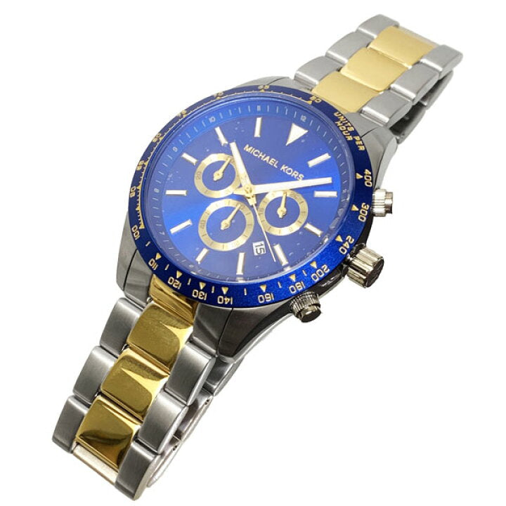 Michael Kors Layton Chronograph Blue Dial Two Tone Steel Strap Watch For Men - MK8825 Buy Now By Michael Kors