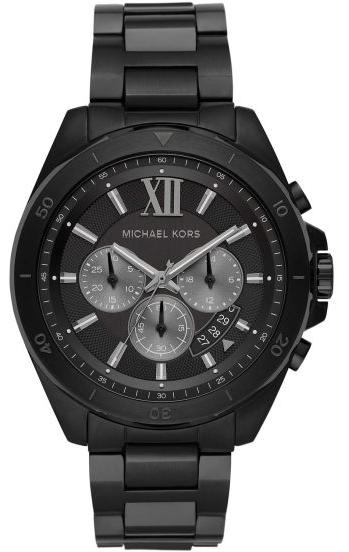 Michael Kors Brecken Chronograph Black Dial Black Steel Strap Watch For Men - MK8858 Buy Now By Michael Kors