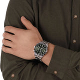 Michael Kors Layton Chronograph Green Dial Silver Steel Strap Watch For Men - MK8912 Buy Now By Michael Kors