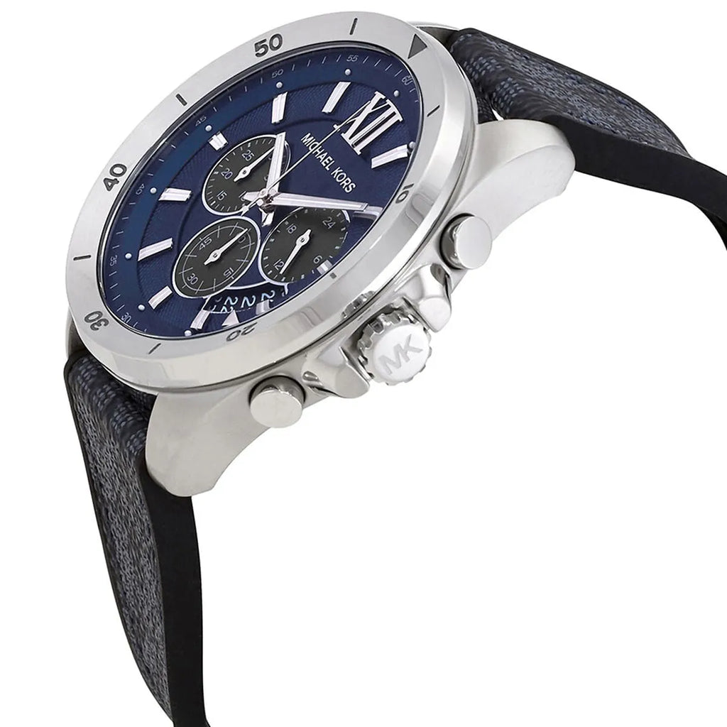 Michael Kors Brecken Chronograph Blue Dial Blue Rubber Strap Watch For Men - MK8923 Buy Now By Michael Kors