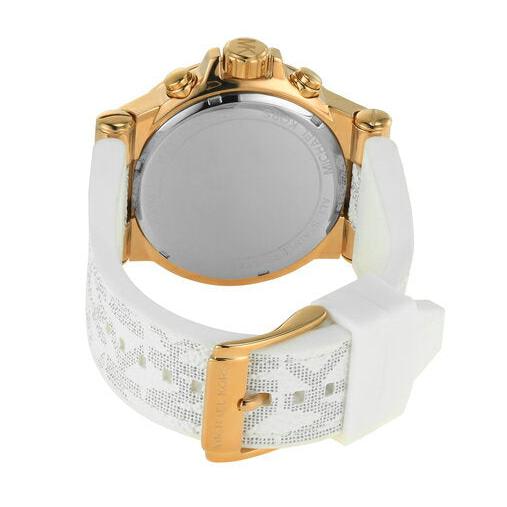 Michael Kors Dylan Chronograph White Dial White Rubber Strap Watch For Men - MK8937 Buy Now By Michael Kors