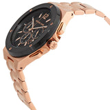 Michael Kors Lennox Chronograph Black Dial Rose Gold Steel Strap Watch For Men - MK8940 Buy Now By Michael Kors