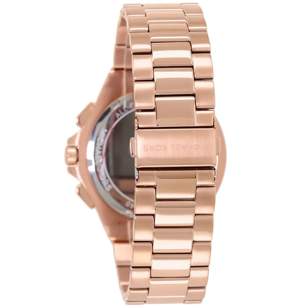 Michael Kors Lennox Chronograph Black Dial Rose Gold Steel Strap Watch For Men - MK8940 Buy Now By Michael Kors