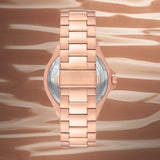 Michael Kors Lennox Chronograph Black Dial Rose Gold Steel Strap Watch For Men - MK8940 Buy Now By Michael Kors