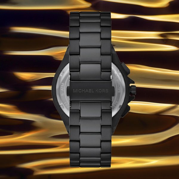 Michael Kors Lennox Chronograph Black Dial Black Steel Strap Watch For Men - MK8941 Buy Now By Michael Kors