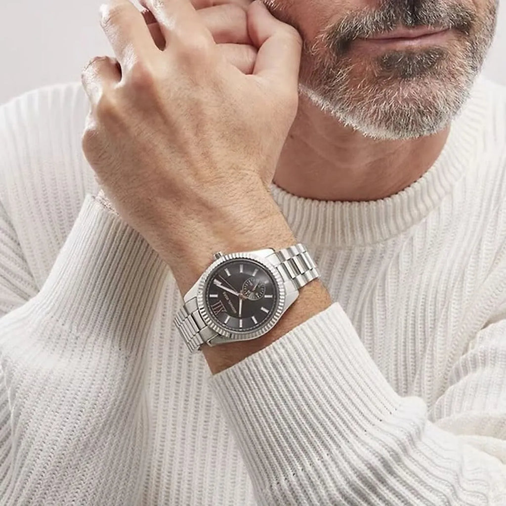 Michael Kors Lexington Quartz Black Dial Silver Steel Strap Watch For Women - MK8946 Buy Now By Michael Kors