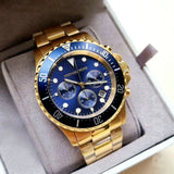 Michael Kors Everest Chronograph Blue Dial Two Tone Steel Strap Watch For Men - MK8978 Buy Now By Michael Kors