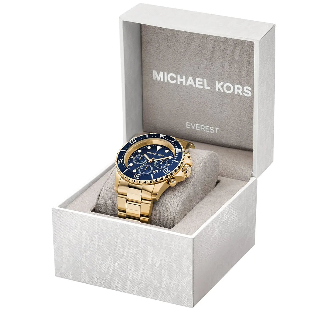 Michael Kors Everest Chronograph Blue Dial Two Tone Steel Strap Watch For Men - MK8978 Buy Now By Michael Kors