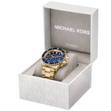 Michael Kors Everest Chronograph Blue Dial Two Tone Steel Strap Watch For Men - MK8978 Buy Now By Michael Kors