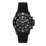 Michael Kors Everest Chronograph Black Dial Black Silicone Strap Watch For Men - MK8980 Buy Now By Michael Kors