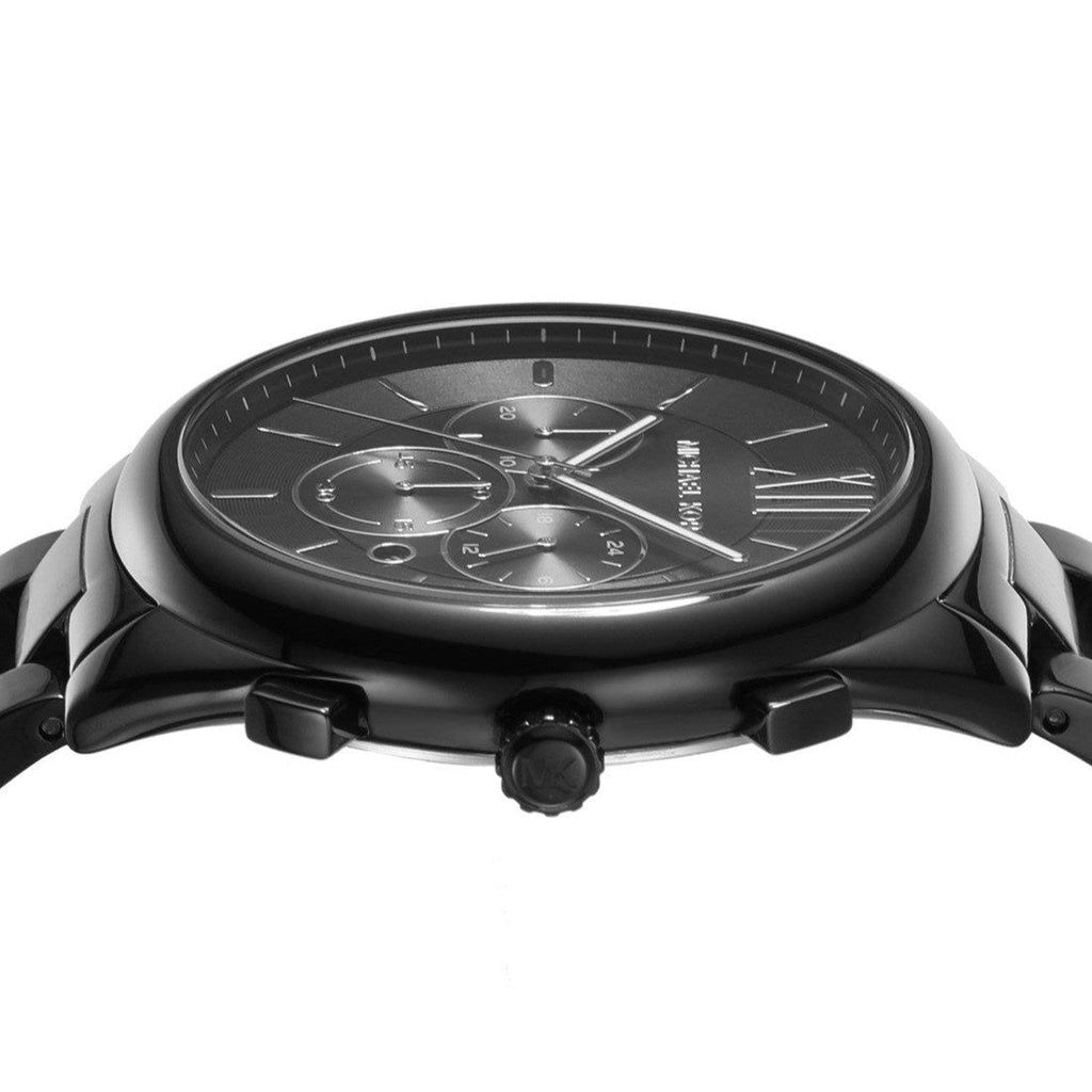 Michael Kors Langford Chronograph Black Dial Black Steel Strap Watch For Men - MK8993 Buy Now By Michael Kors