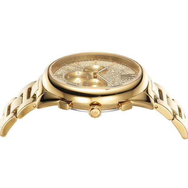 Michael Kors Janelle Chronograph Gold Dial Gold Steel Strap Watch For Men - MK8995 Buy Now By Michael Kors