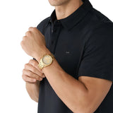 Michael Kors Janelle Chronograph Gold Dial Gold Steel Strap Watch For Men - MK8995 Buy Now By Michael Kors