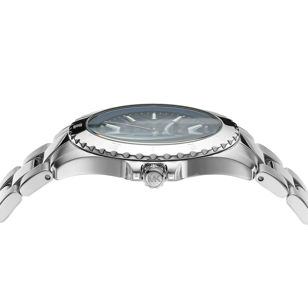 Michael Kors Everest Three-Hand Blue Dial Silver Steel Strap Watch For Men - MK9079 Buy Now By Michael Kors