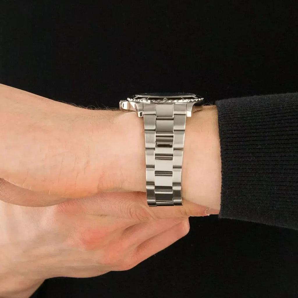 Michael Kors Everest Three-Hand Blue Dial Silver Steel Strap Watch For Men - MK9079 Buy Now By Michael Kors