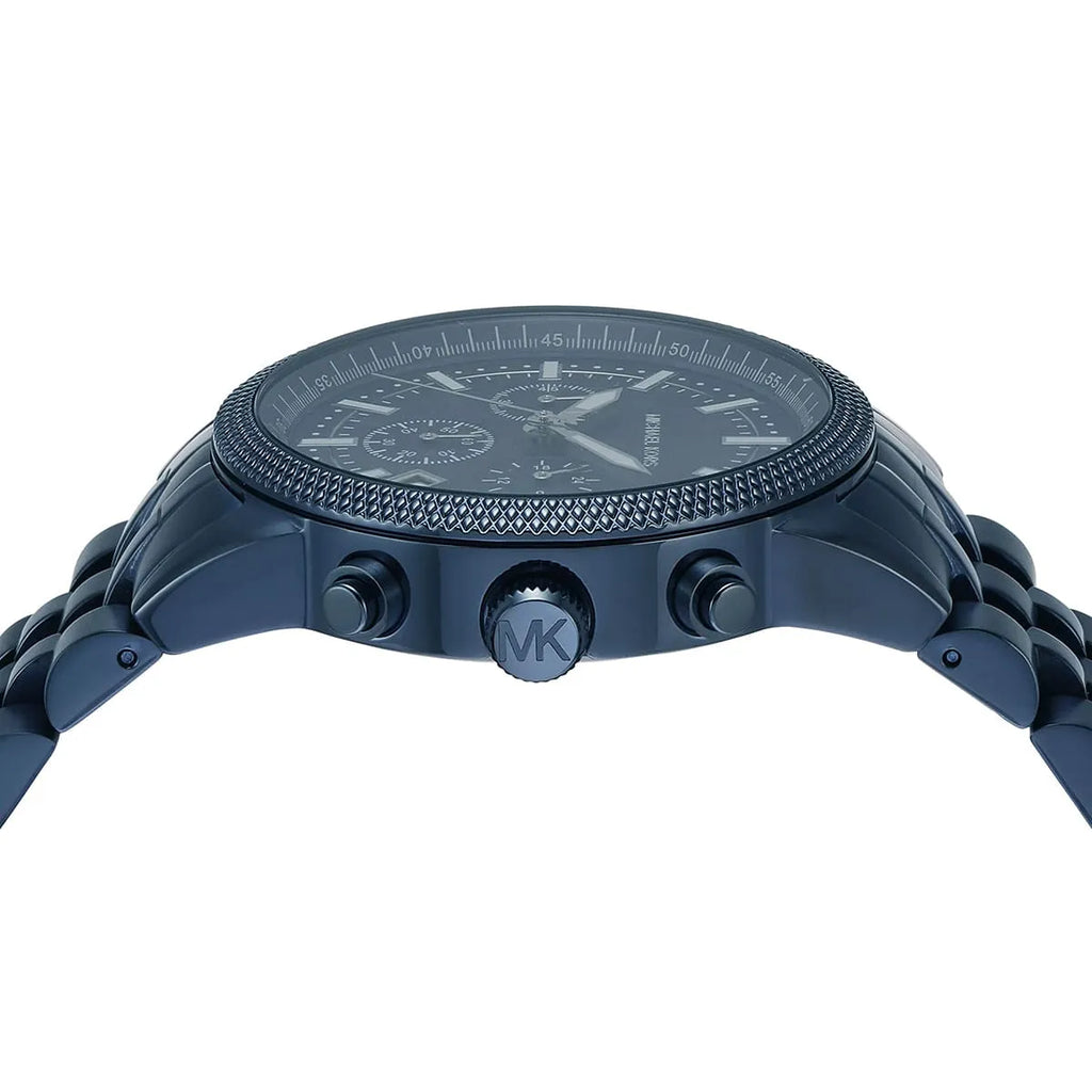 Michael Kors Hutton Chronograph Blue Dial Blue Steel Strap Watch For Men - MK9088 Buy Now By Michael Kors