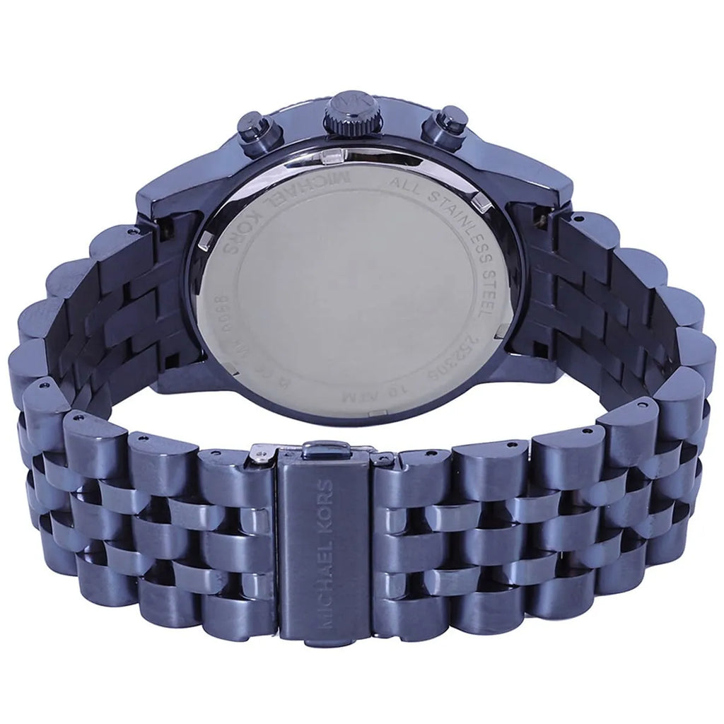 Michael Kors Hutton Chronograph Blue Dial Blue Steel Strap Watch For Men - MK9088 Buy Now By Michael Kors