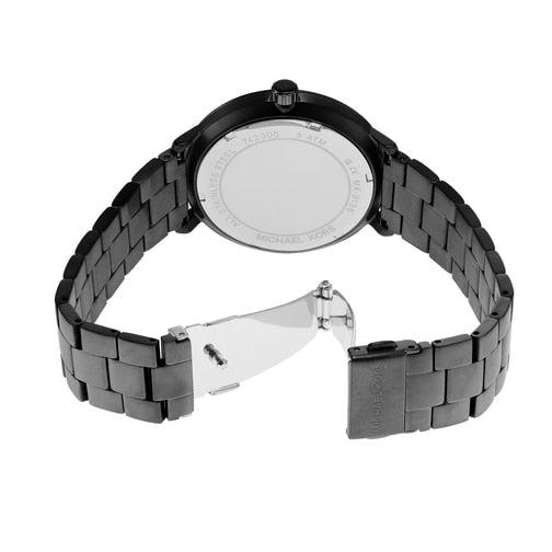 Michael Kors Blake Three-Hand Black Dial Black Steel Strap Watch for Men - MK9135 Buy Now By Michael Kors