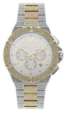 Michael Kors Lennox Pave Crystals Chronograph White Dial Two Tone Steel Strap Watch for Men - MK9150 Buy Now By Michael Kors
