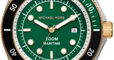 Michael Kors Maritime Analog Green Dial Black Silicone Strap Watch for Men - MK9158 Buy Now By Michael Kors