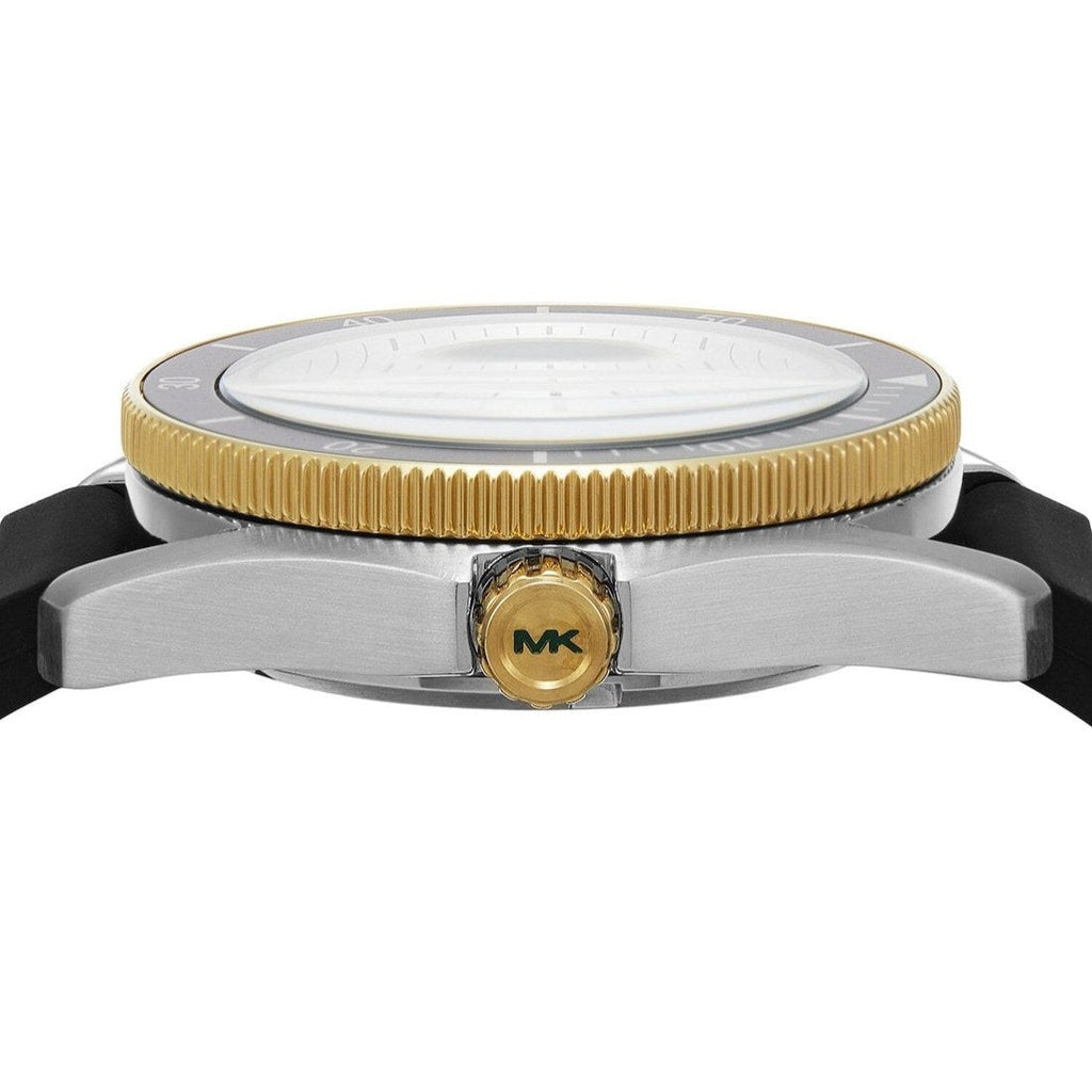 Michael Kors Maritime Analog Green Dial Black Silicone Strap Watch for Men - MK9158 Buy Now By Michael Kors