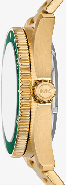 Michael Kors Maritime Analog Green Dial Gold Steel Strap Watch for Men - MK9162 Buy Now By Michael Kors
