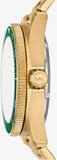 Michael Kors Maritime Analog Green Dial Gold Steel Strap Watch for Men - MK9162 Buy Now By Michael Kors