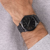 Michael Kors Slim Runway Black Dial Black Leather Strap Watch For Men - MK8908 Buy Now By Michael Kors