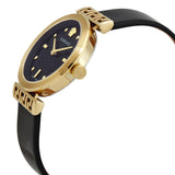 Versace Greca Meander Black Dial Black Leather Strap Watch for Women - VELW00420 Buy Now By Versace