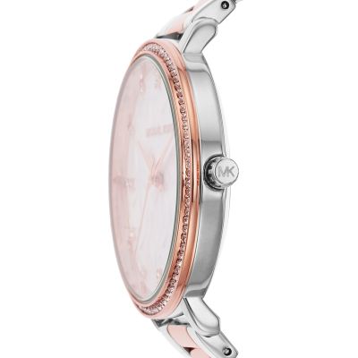 Michael Kors Pyper Quartz White Dial Two Tone Steel Strap Watch For Women - MK4667 Buy Now By Michael Kors