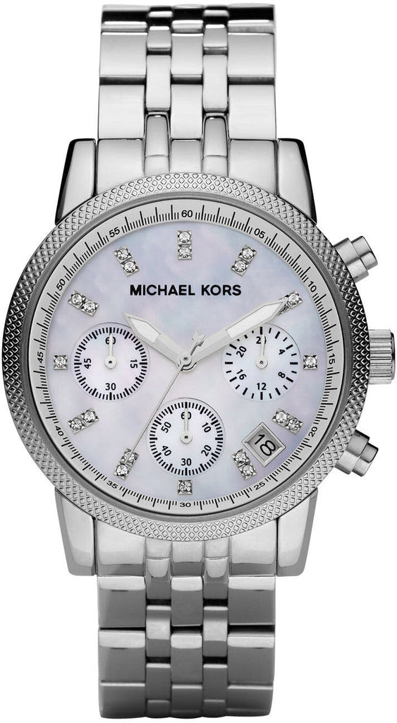 Michael Kors Ritz White Dial Silver Stainless Steel Strap Watch for Women - MK5020 Buy Now By Michael Kors