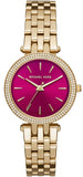 Michael Kors Darci Quartz Mother of Pearl Red Dial Gold Steel Strap Watch For Women - MK3583 Buy Now By Michael Kors