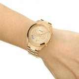 Fossil Boyfriend Multifunction Rose Gold Dial Rose Gold Steel Strap Watch for Women - ES3885 Buy Now By Fossil
