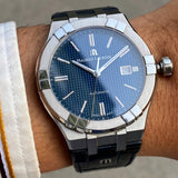 Maurice Lacroix Aikon Automatic Blue Dial Blue Leather Strap Watch For Men - AI6008-ss001-430-1 Buy Now By Maurice Lacroix