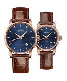Mido Baroncelli Automatic Midnight Blue Dial Brown Leather Strap Watch For Women - M7600.3.65.8 Buy Now By Mido
