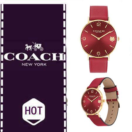 Coach Perry Red Dial Red Leather Strap Watch for Women - 14503867 Buy Now By Coach