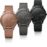Calvin Klein Minimal Quartz Pink Gold Dial Pink Gold Mesh Bracelet Watch for Men - K3M11TFK Buy Now By Calvin Klein